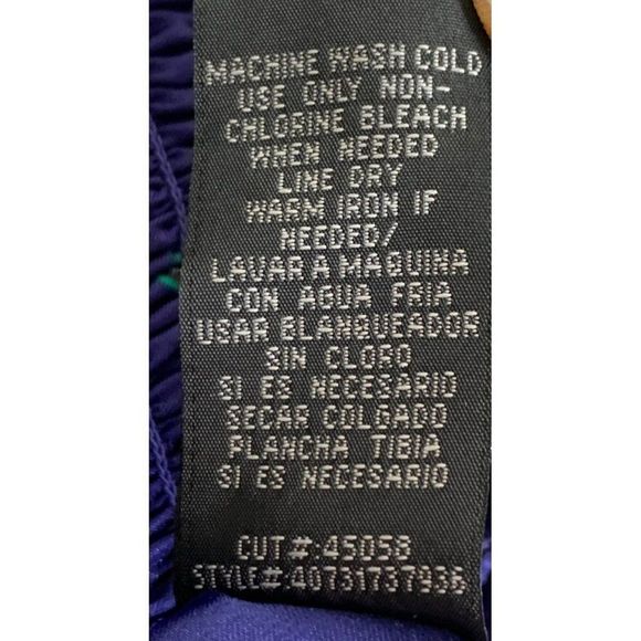 Womens Rampage M Top One Shoulder Angel Sleeve Boho Paisley Smock 3692 - Picture 7 of 7